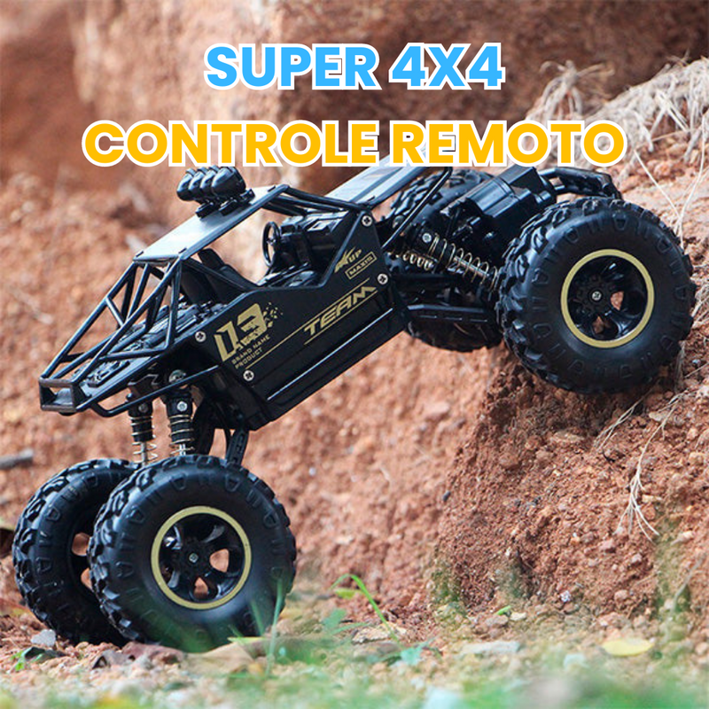 Rock Crawler Off Road 4x4 - Carrinho de Controle Remoto - Criativa Kids