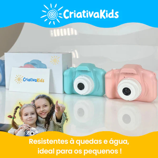 Câmera Digital Criativa Kids - Acompanha Cartão de Memória de Graça!