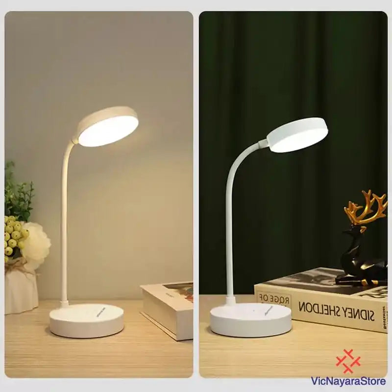 Luminária de Mesa Recarregável LED - Ilumine Seus Estudos e Decore com Sofisticação