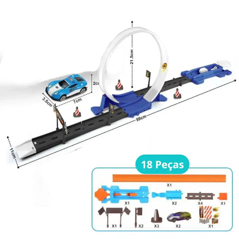 Pista De Carrinho Infantil Looping - Criativa Kids