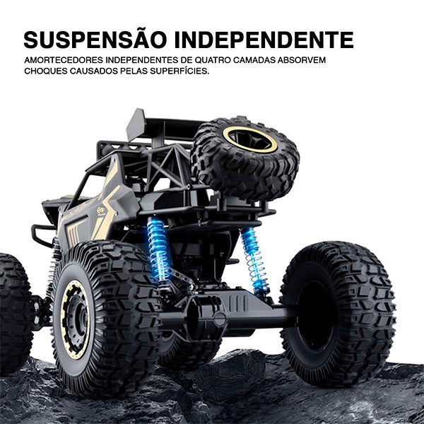 Rock Crawler Off Road 4x4 - Carrinho de Controle Remoto - Criativa Kids