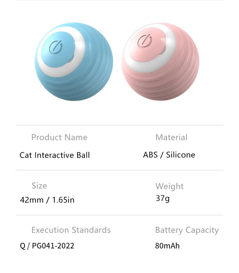 Rolling Magic Ball para Animais de Estimação, Brinquedos Interativos Inteligentes, Interior, Eletrônico, Cat Game Acessórios