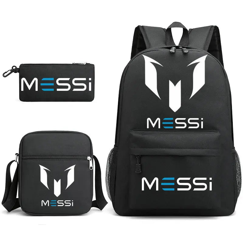 Mochila do Messi - Acompanha estojo e lancheira de brinde