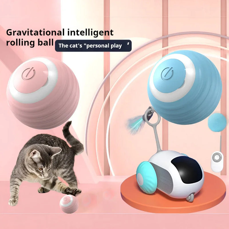 Rolling Magic Ball para Animais de Estimação, Brinquedos Interativos Inteligentes, Interior, Eletrônico, Cat Game Acessórios