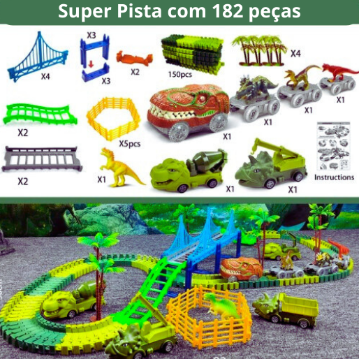 Super Pista de Dinossauros - Edição Limitada - Criativa Kids