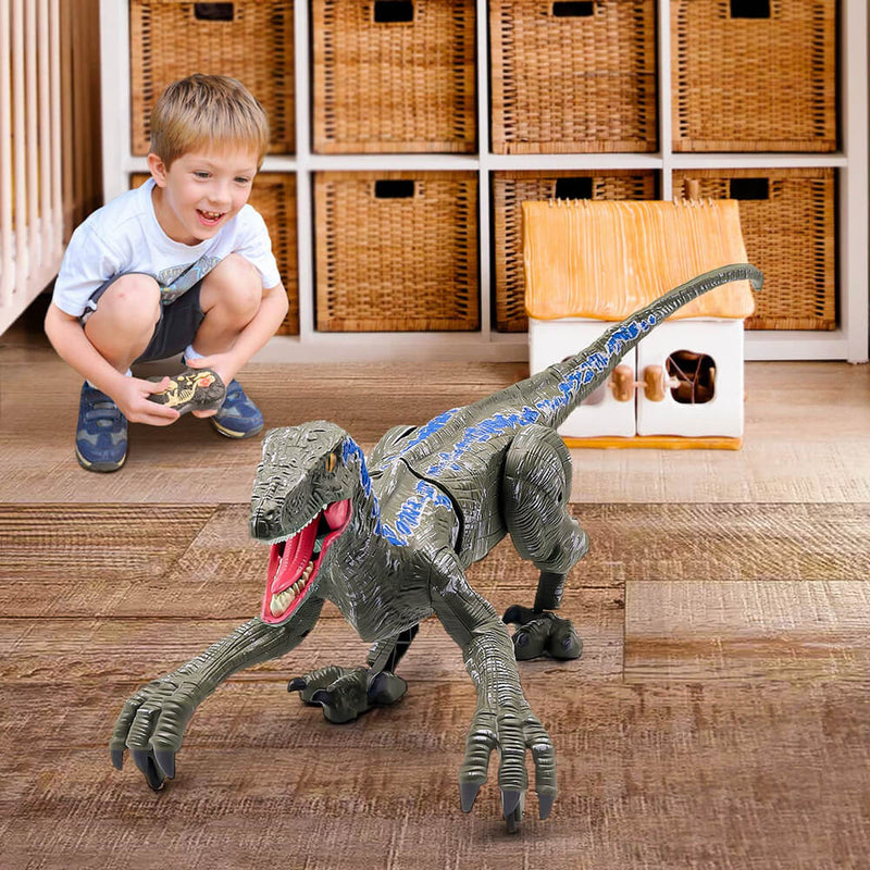 Dinossauro de controle remoto - Velociraptor Brincalhão - Criativa Kids