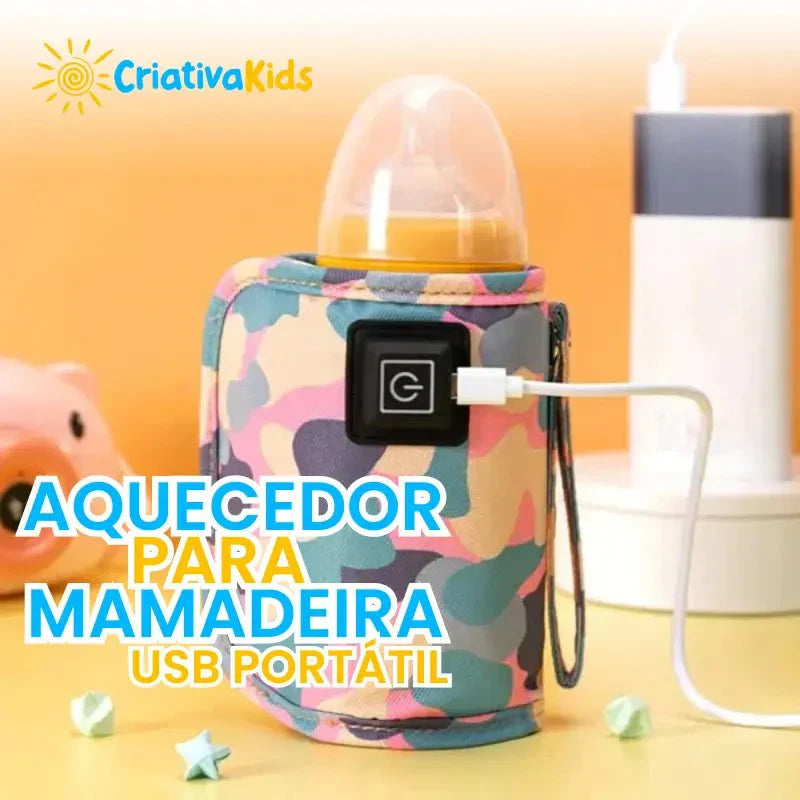 Aquecedor Para Mamadeira USB Portátil - Criativa Kids