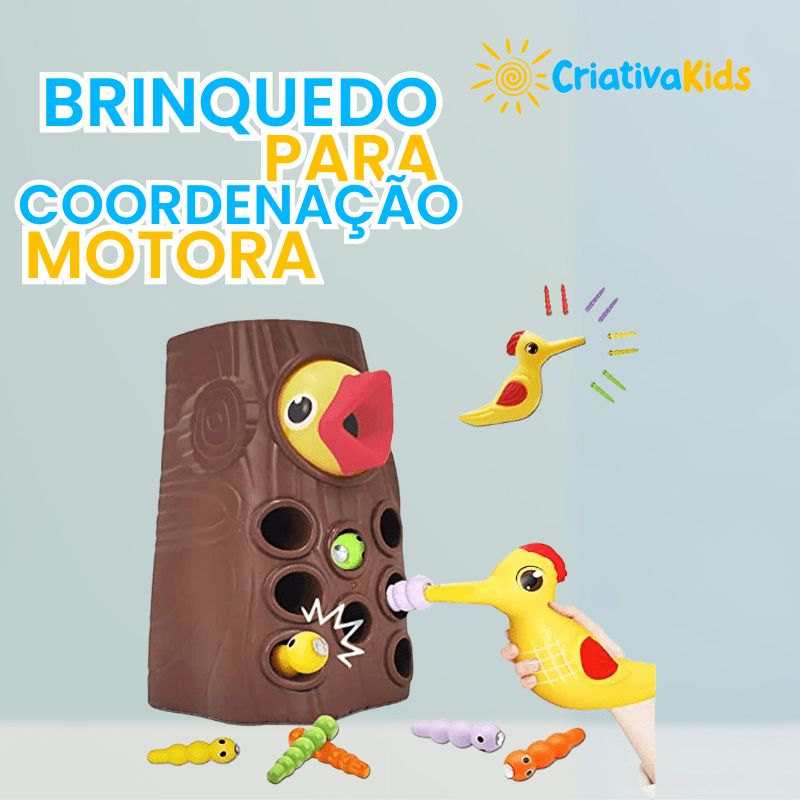 Brinquedo para Coordenação Motora - Alimente o Passarinho