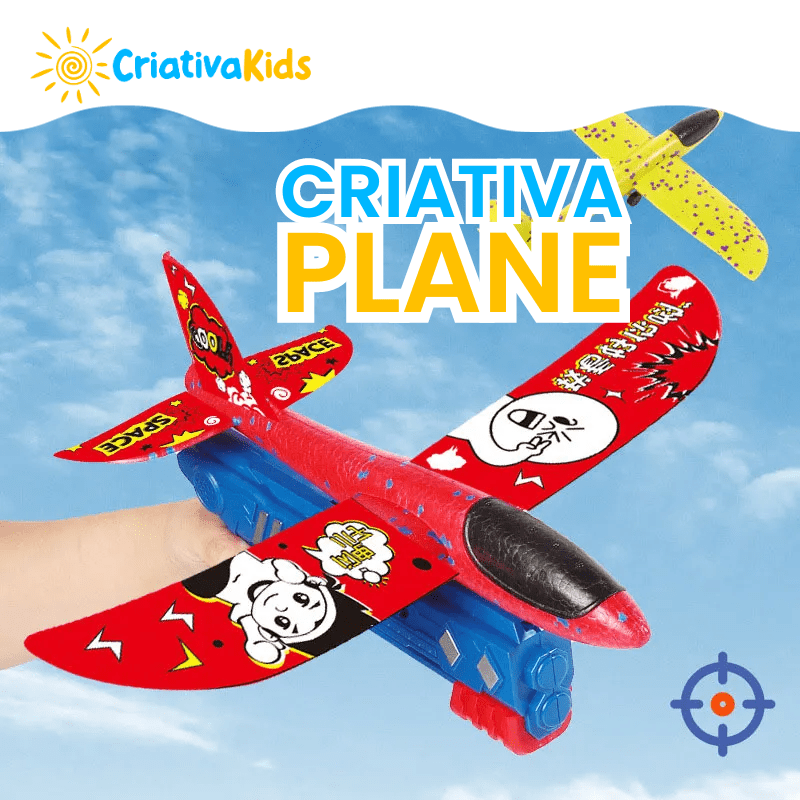 Criativa Plane - Avião Planador + Brinde Exclusivo - Criativa Kids