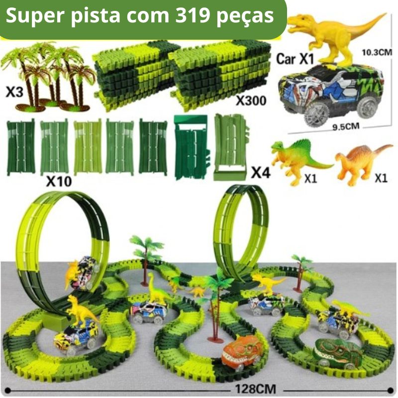 Super Pista de Dinossauros - Edição Limitada - Criativa Kids